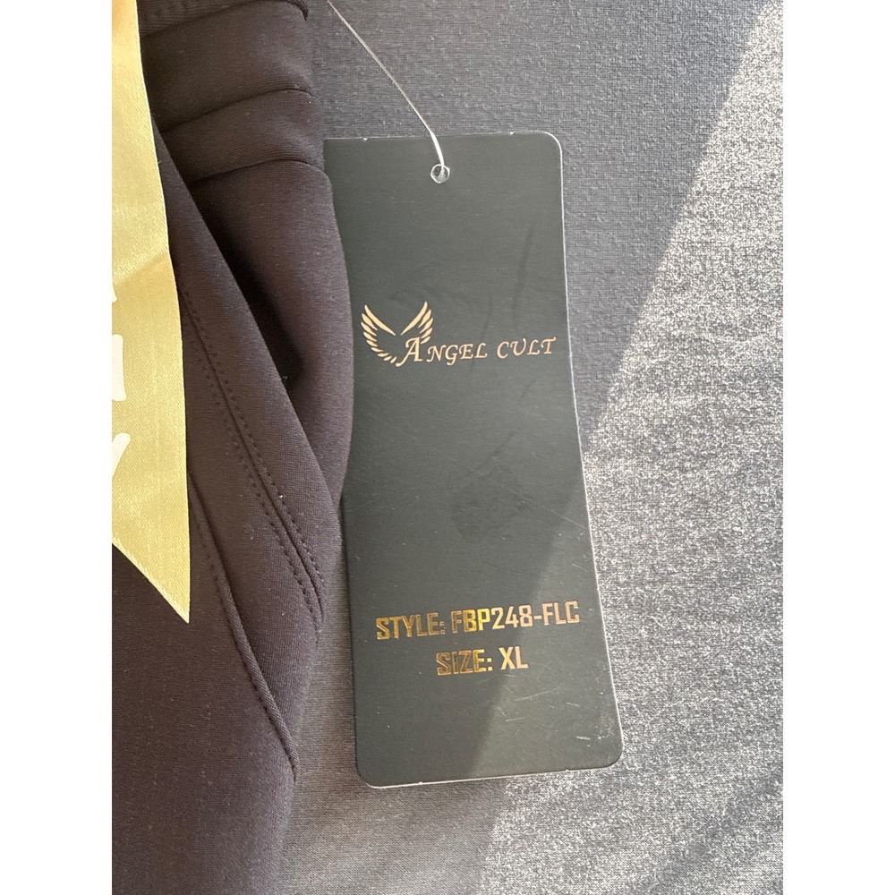 Angel Cult Black Slimming Skinny Pants Pull On Trousers FBP248-FLC XL - Picture 4 of 6